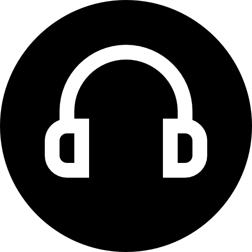 ヘッドホン Basic Straight Filled icon