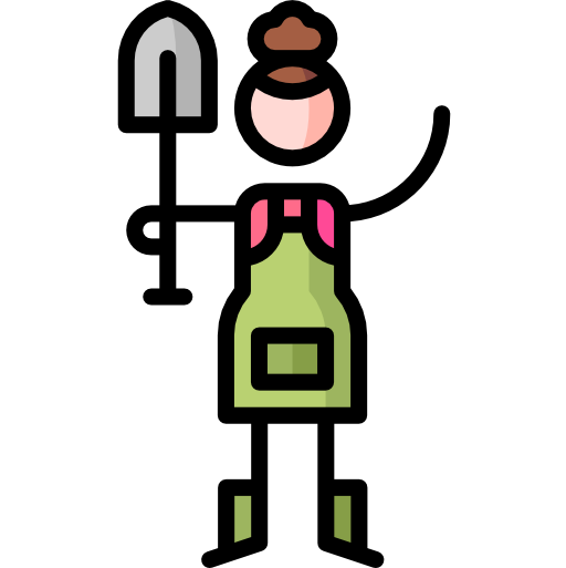gärtner Puppet Characters Lineal Color icon