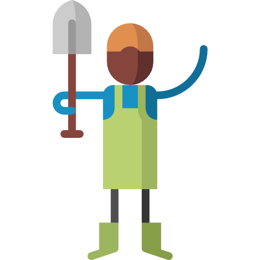 Gardener Puppet Characters Flat icon