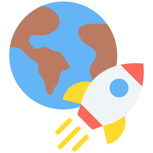 ruimtevaart Generic color fill icoon
