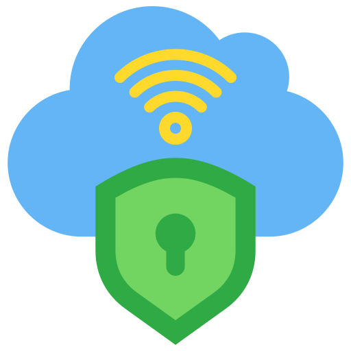 sicurezza nel cloud Generic color fill icona