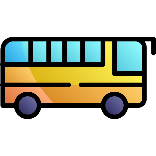 Ônibus escolar Generic gradient lineal-color Ícone