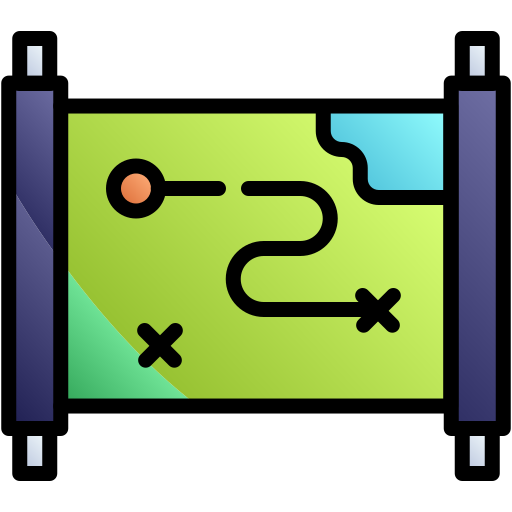 kaart Generic gradient lineal-color icoon