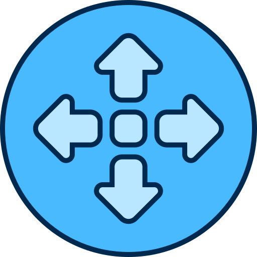 Four arrows Generic color lineal-color icon