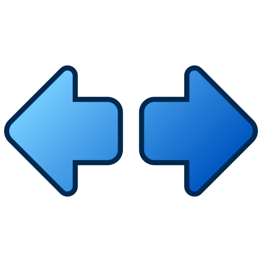 flechas izquierda y derecha Generic gradient lineal-color icono