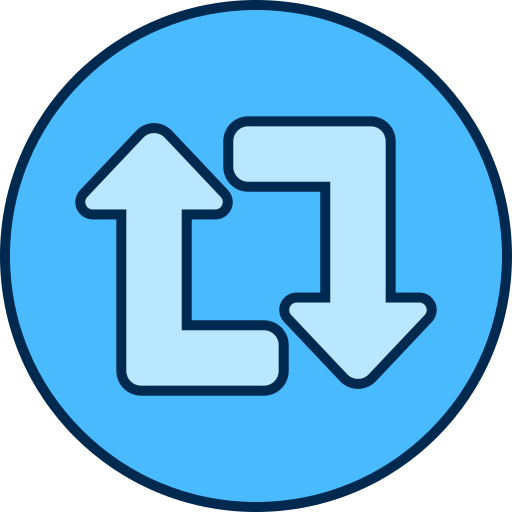 Loop arrow Generic color lineal-color icon