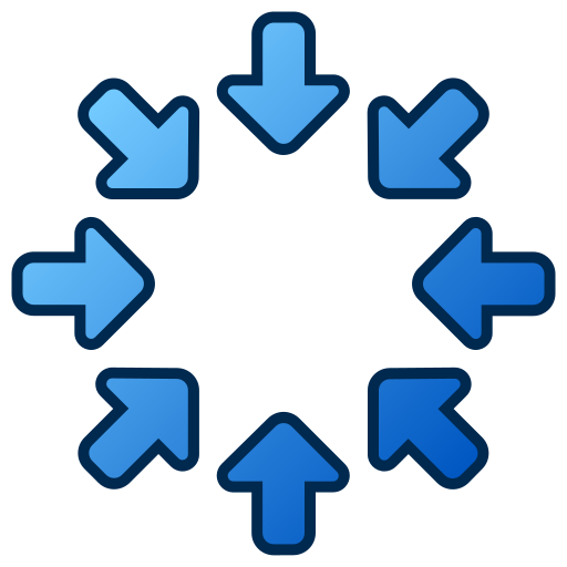 círculo de flechas Generic gradient lineal-color icono