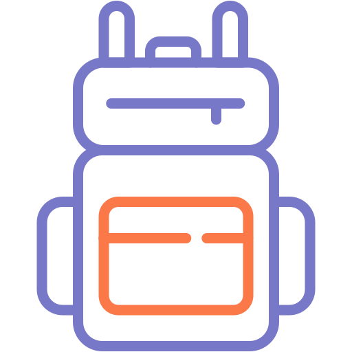 Backpack Generic color outline icon