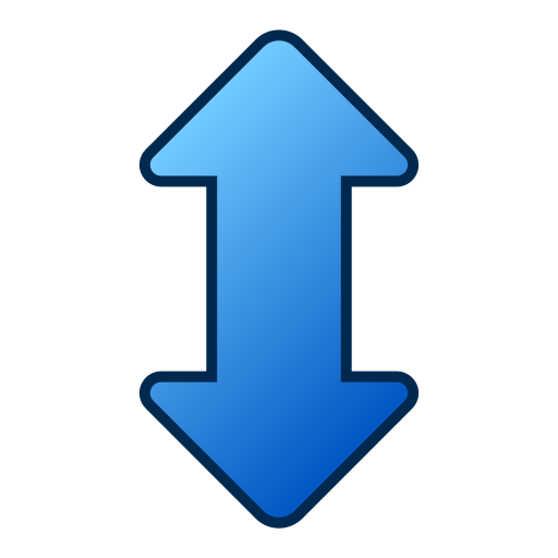flechas arriba y abajo Generic gradient lineal-color icono