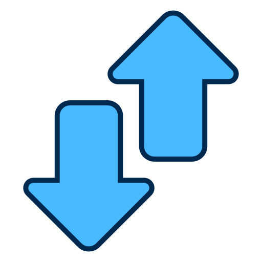 flechas arriba y abajo Generic color lineal-color icono
