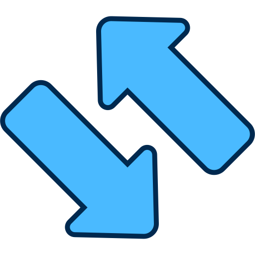 Left and right arrows Generic color lineal-color icon