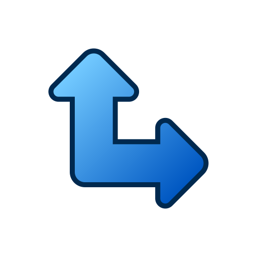 上向き矢印 Generic gradient lineal-color icon