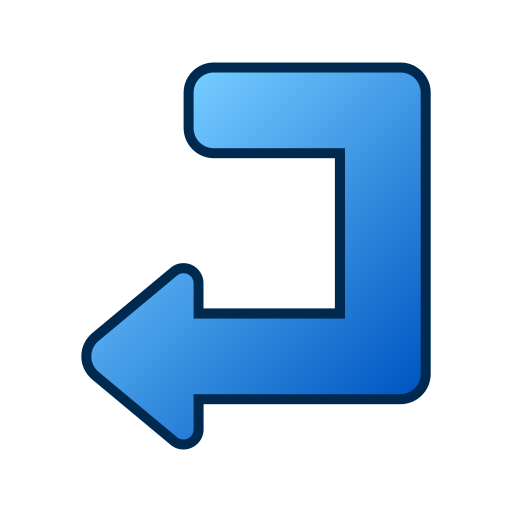 Turn left Generic gradient lineal-color icon