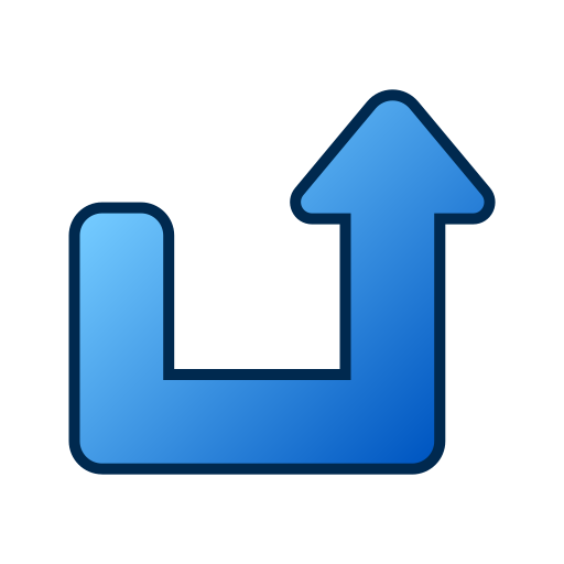 uターン Generic gradient lineal-color icon