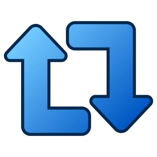 Loop arrow Generic gradient lineal-color icon