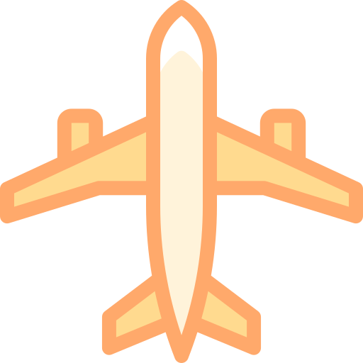 Airplane Detailed color Lineal color icon