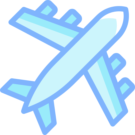 Airplane Detailed color Lineal color icon