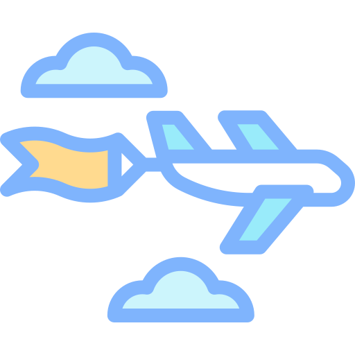 flugzeugflagge Detailed color Lineal color icon