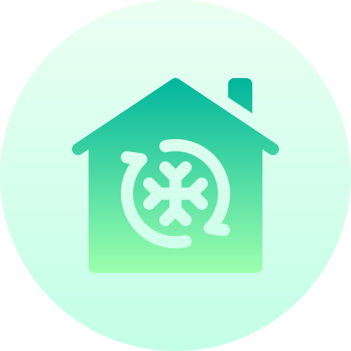 House Basic Gradient Circular icon