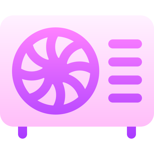 bomba de calor de fuente de aire Basic Gradient Gradient icono