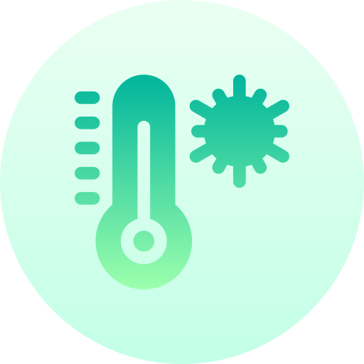 温度計 Basic Gradient Circular icon