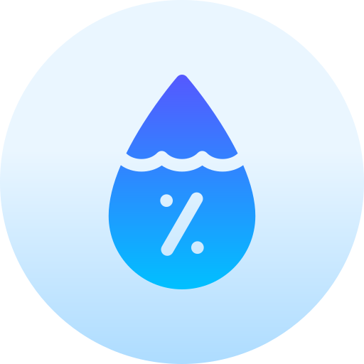 湿度 Basic Gradient Circular icon