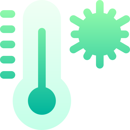 termómetro Basic Gradient Gradient icono