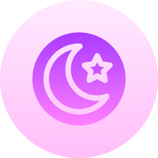 Night mode Basic Gradient Circular icon
