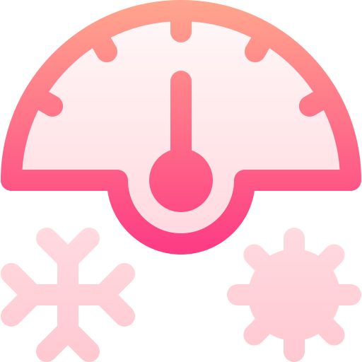termostat Basic Gradient Gradient ikona