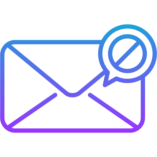 Spam mail Generic gradient outline icon