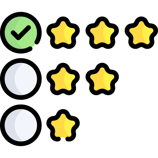 valutazione Kawaii Lineal color icona