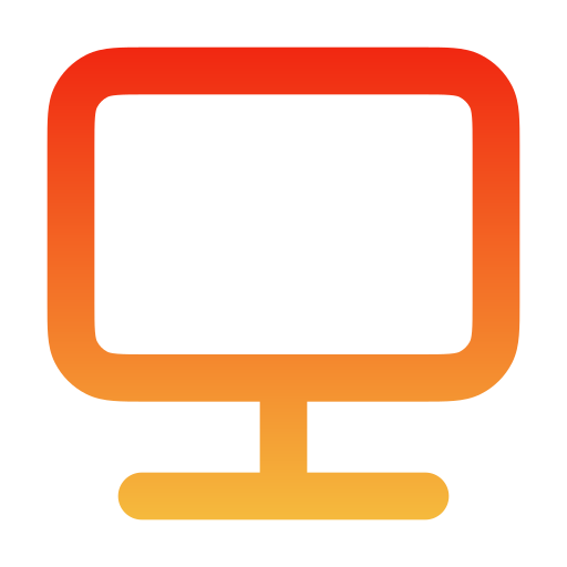 Computer Generic gradient outline icon