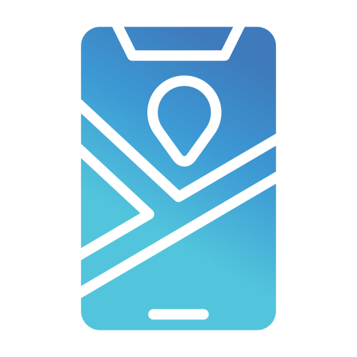 mobile karte Generic gradient fill icon