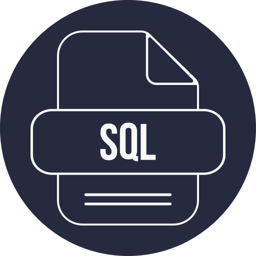 sqlファイル Generic color fill icon