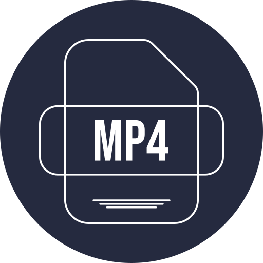 mp4 Generic color fill icono