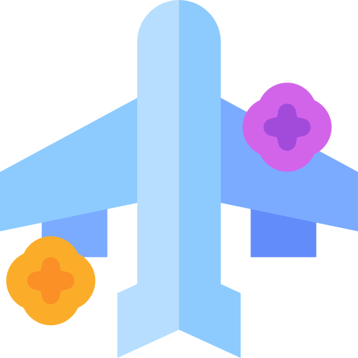 Plane Basic Straight Flat icon