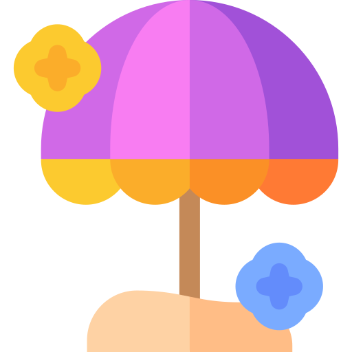пляжный зонт Basic Straight Flat иконка
