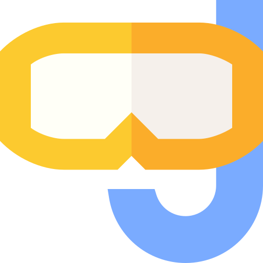 taucherbrille Basic Straight Flat icon
