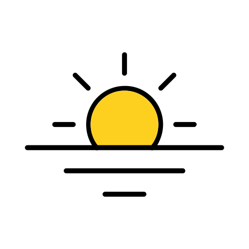 日の出 Generic color lineal-color icon