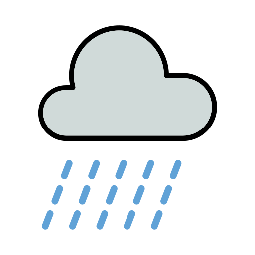 雨 Generic color lineal-color icon