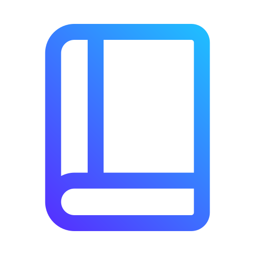boek Generic gradient outline icoon