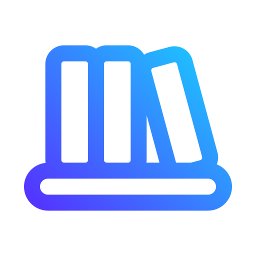 Library Generic gradient outline icon