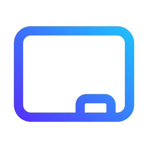 whiteboard Generic gradient outline icon