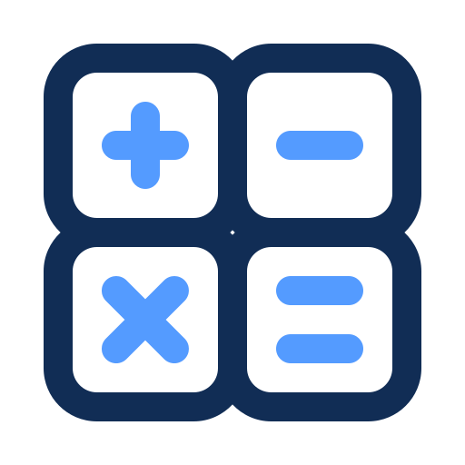 calculadora Generic color outline icono