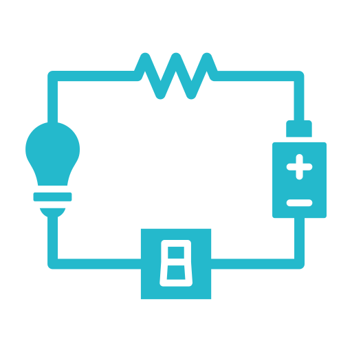 Electric circuit Generic color fill icon