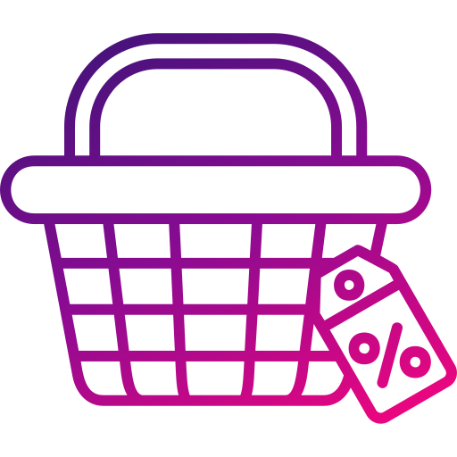 Shopping basket Generic gradient outline icon