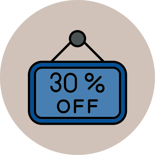 30 percent Generic color lineal-color icon