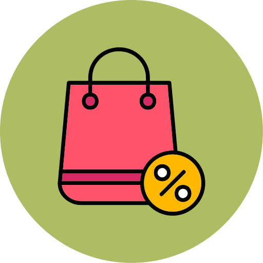 bolsa de la compra Generic color lineal-color icono