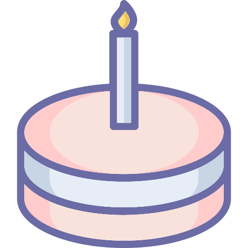 Торт на день рождения Generic color lineal-color иконка