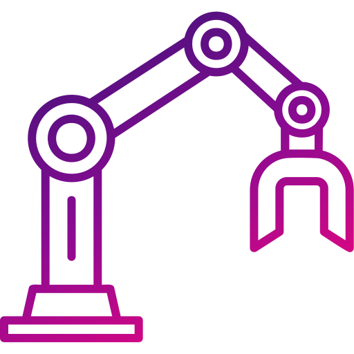 robotarm Generic gradient outline icoon